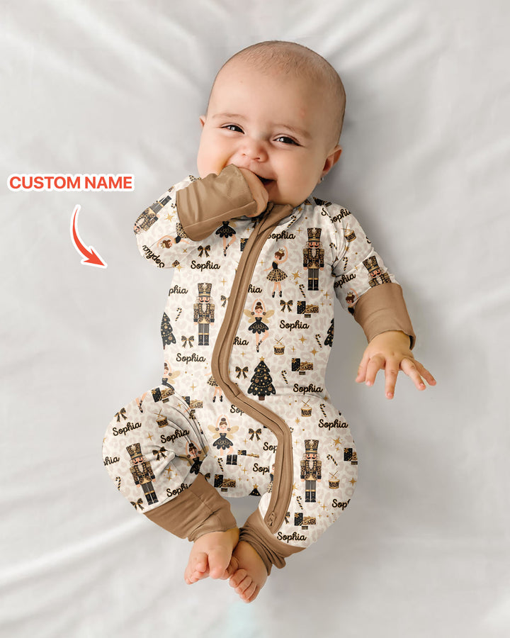Custom Name Leopard Nutcracker Era Bamboo Convertible Zippy