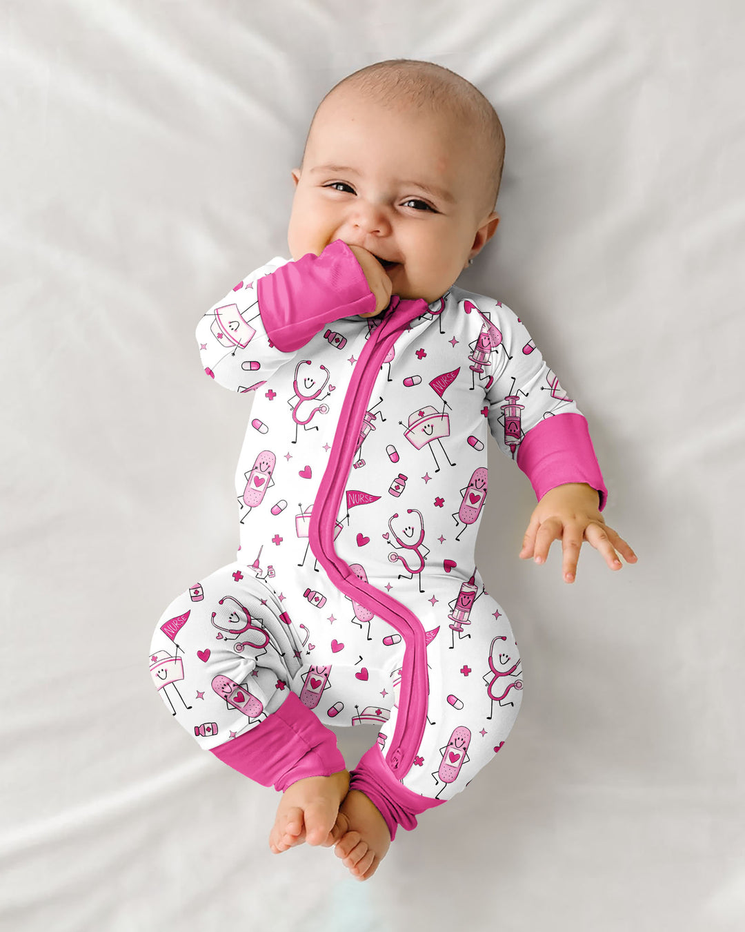 Cute Nurse Crew Bamboo Convertible Zippy
