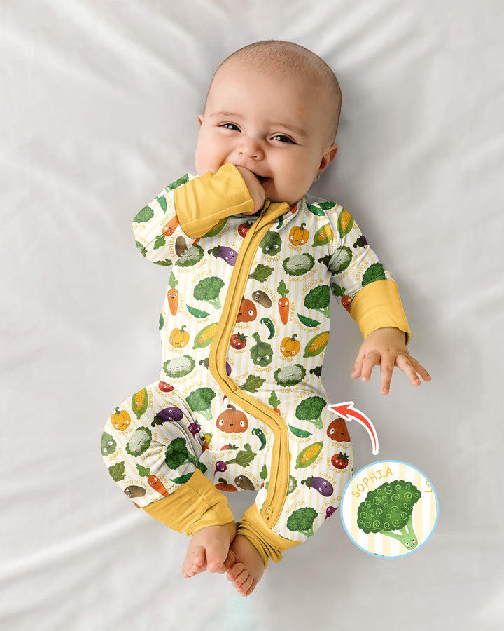 Locally Grown Baby Custom Name Bamboo Convertible Zippy