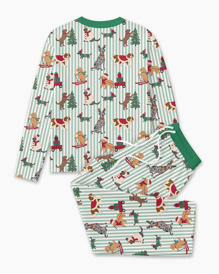 Christmas Pups & Holiday Adventures Bamboo Men's Pajama Set
