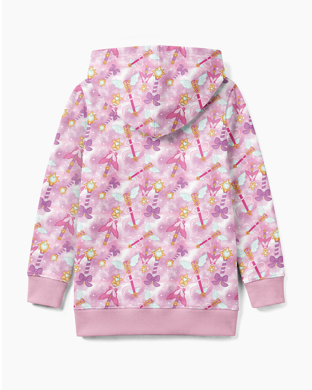 Kawaii Magical Girl Wand Bamboo Zip Hoodie