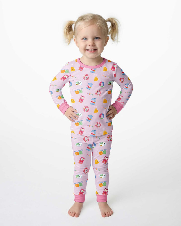 Scientist Lover Family Matching Bamboo Two Piece Long Sleeve Pajama Set