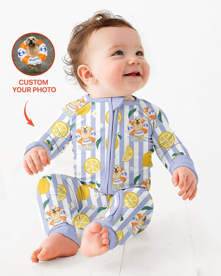 Custom Image Summer Lemon Bamboo Convertible Zippy