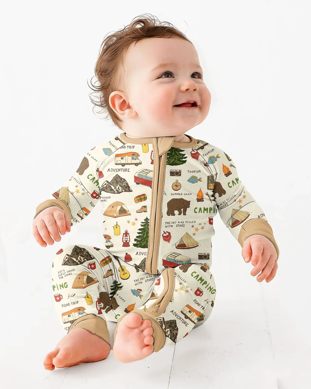 Outdoor Camping Adventure Family Matching Bamboo Convertible Zippy