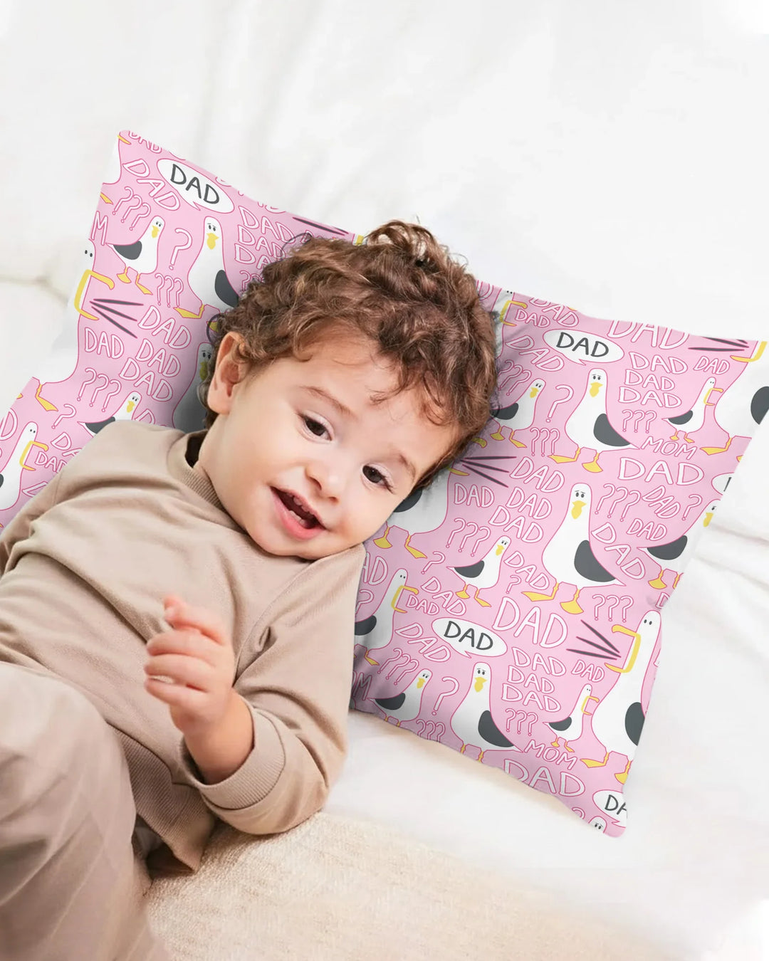 Funny Seagull DAD Bamboo Pillow Case