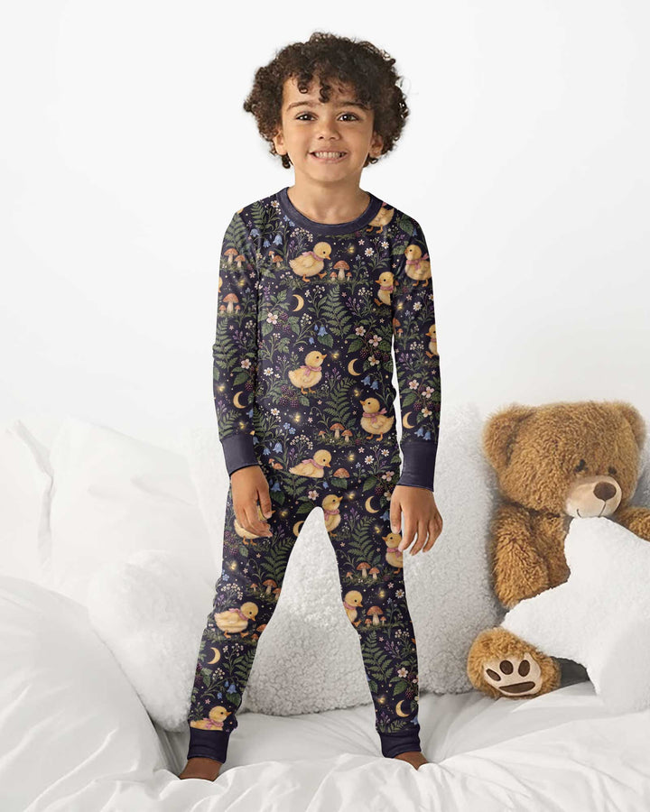 Little Duckling Dreams Bamboo Two Piece Long Sleeve Pajama Set
