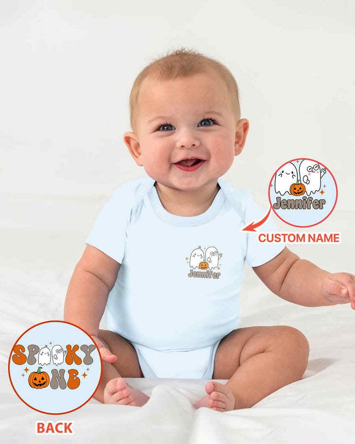 Personalized Spooky One Birthday 1st Birthday Halloween Bamboo Bodysuit