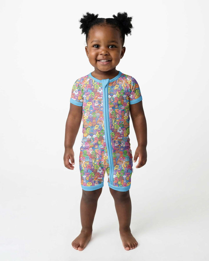 Doodle Characters Pastel Bamboo Shorty Zippy