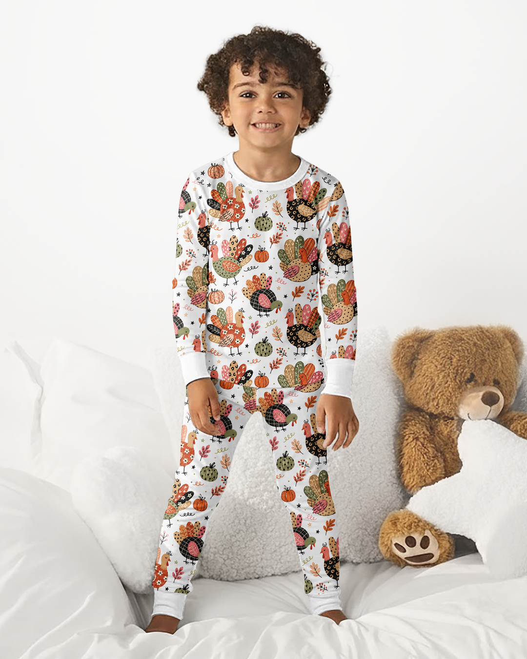 Boho Turkey Bamboo Two Piece Long Sleeve Pajama Set