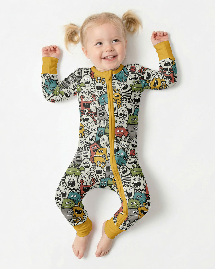 Monsters And Friends Bamboo Convertible Zippy
