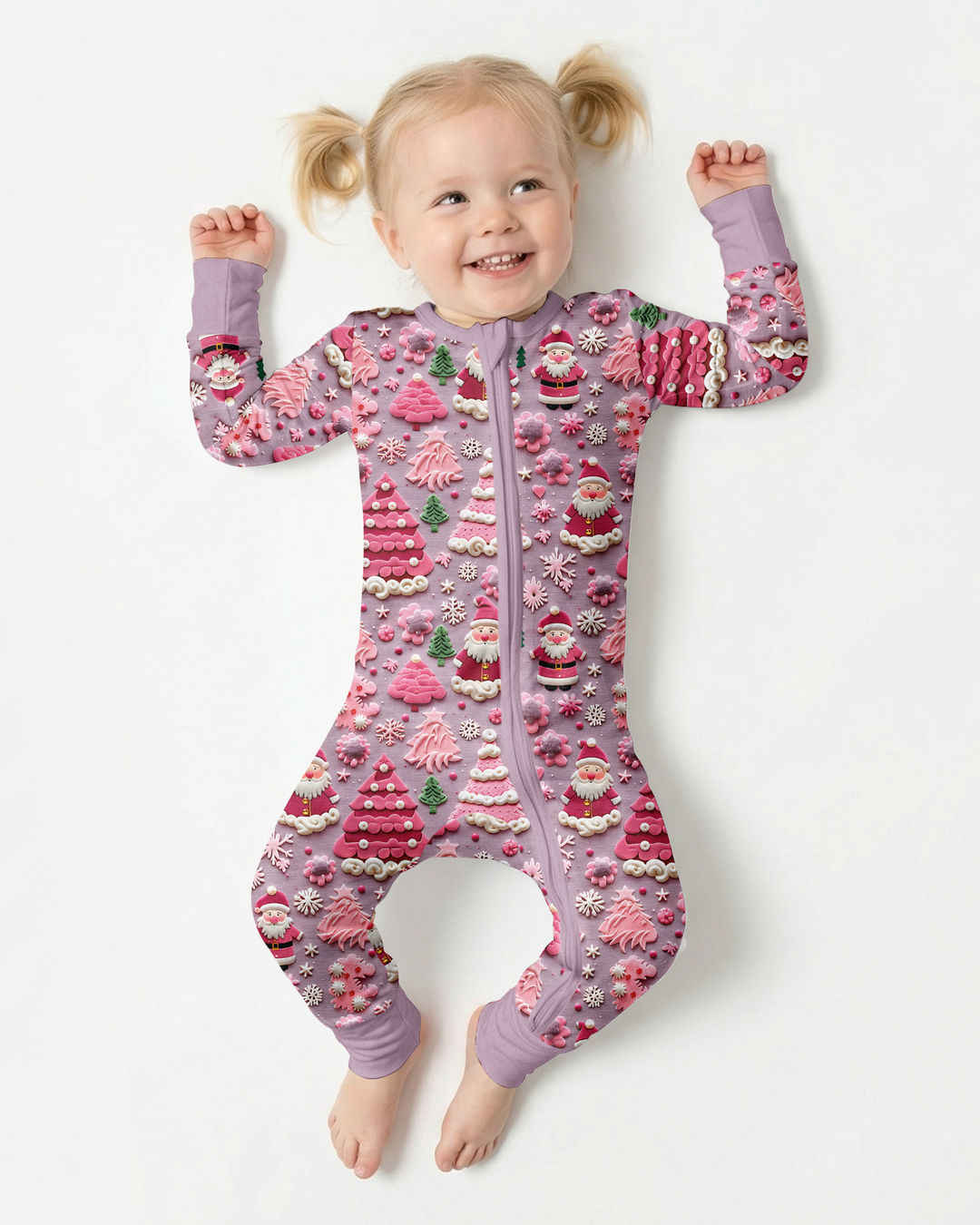 Pink Snowmen Bamboo Convertible Zippy