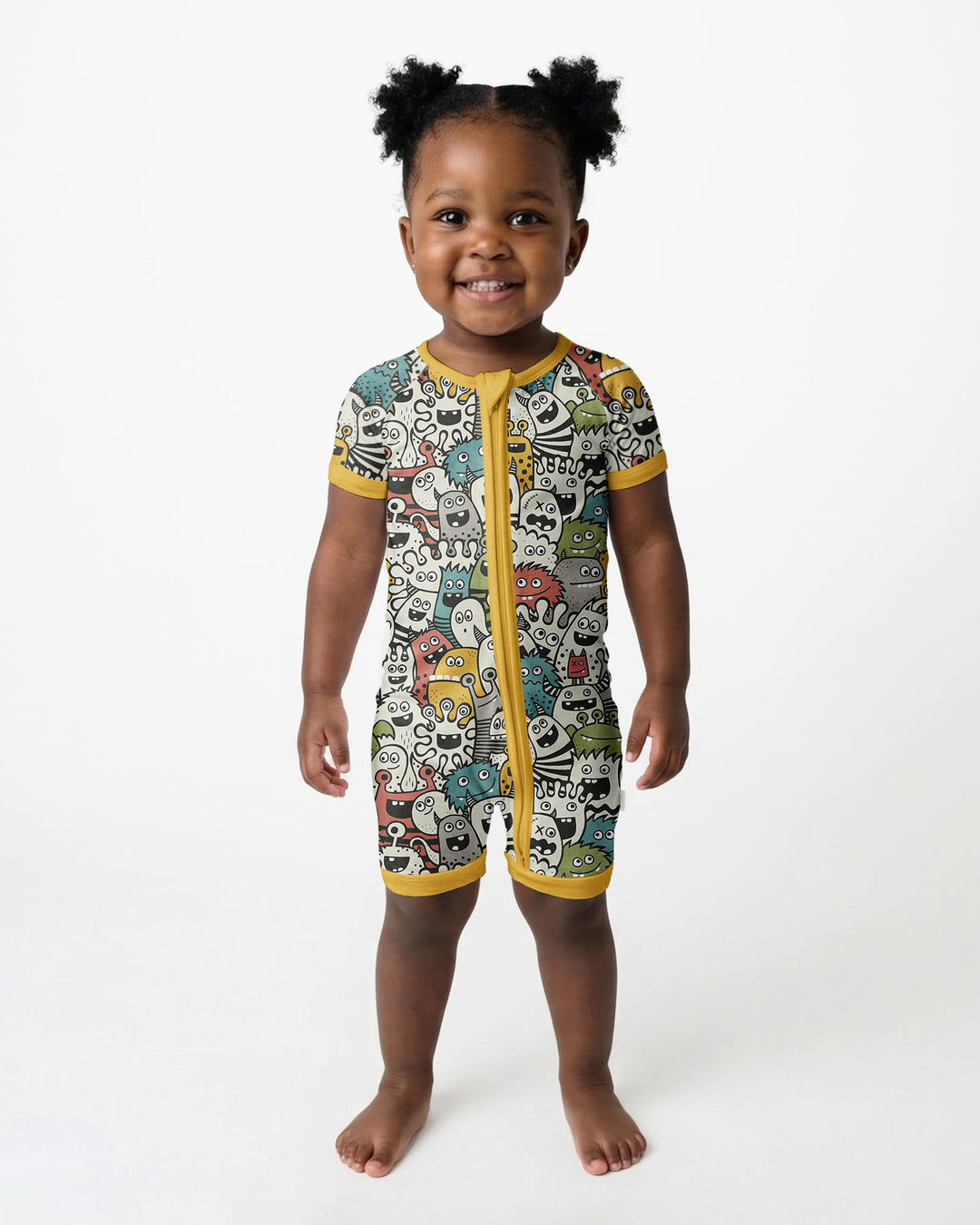 Monsters And Friends Bamboo Shorty Zippy
