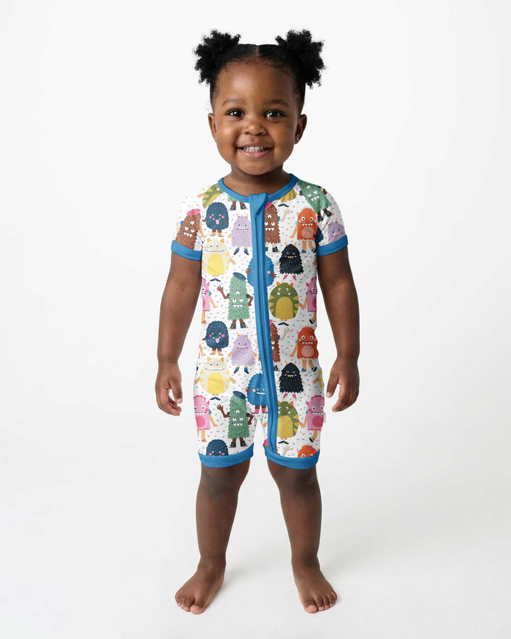 (Not So) Scary Monsters Bamboo Shorty Zippy