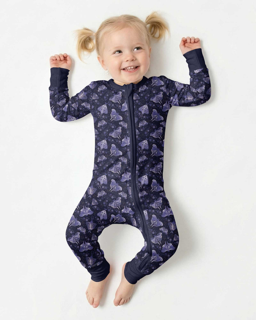 Very Peri Moths Bamboo Convertible Zippy