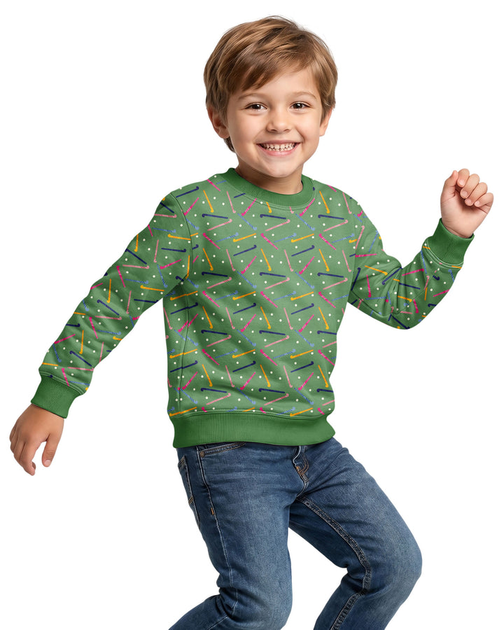 Field Hockey Fun Bamboo Crewneck Sweatshirt