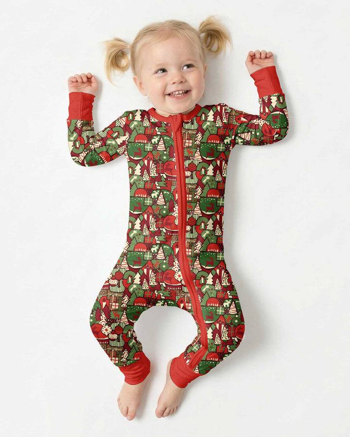 Christmas Time Mosaic Bamboo Convertible Zippy