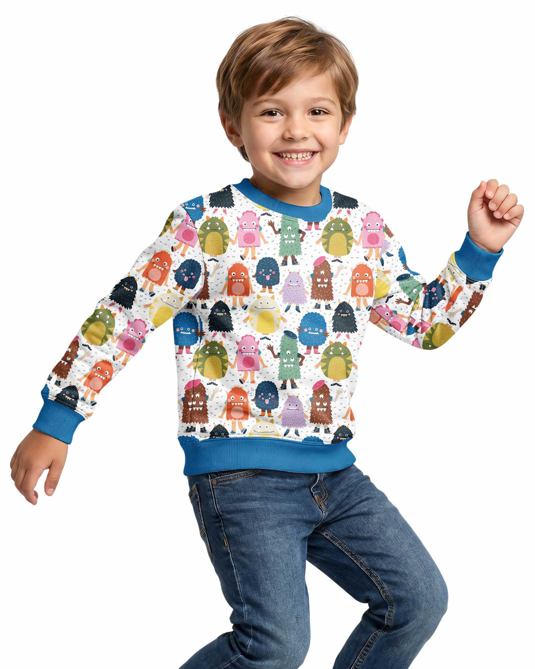(Not So) Scary Monsters Bamboo Crewneck Sweatshirt