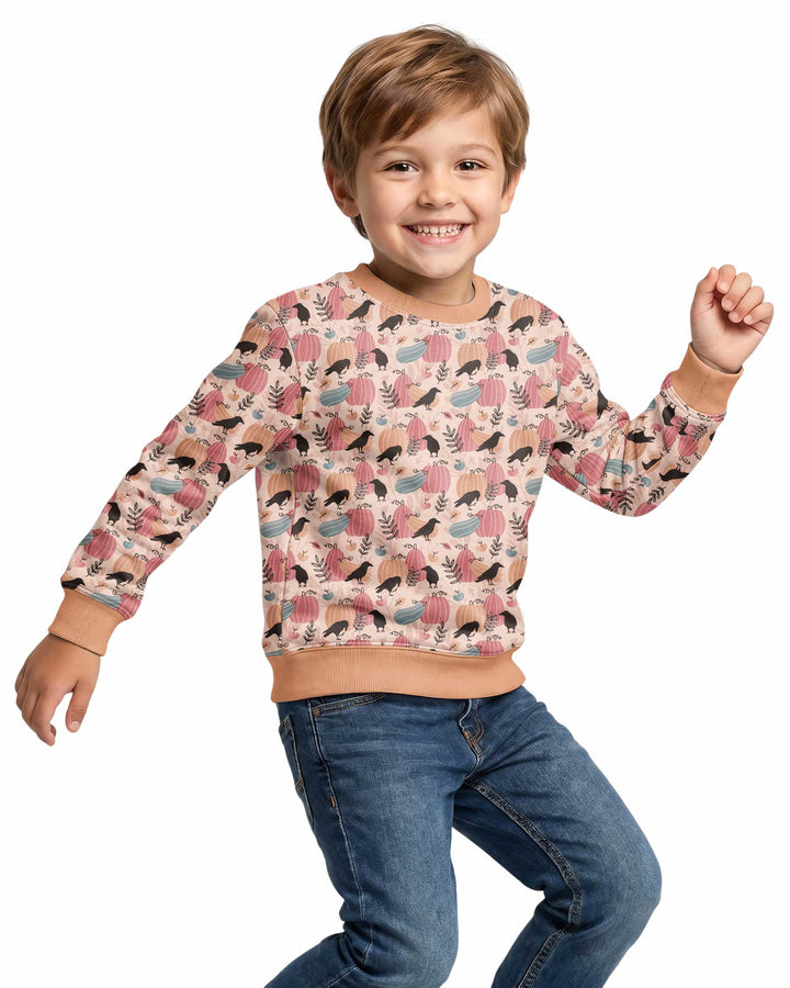 Pastel Pumpkin Patch Bamboo Crewneck Sweatshirt