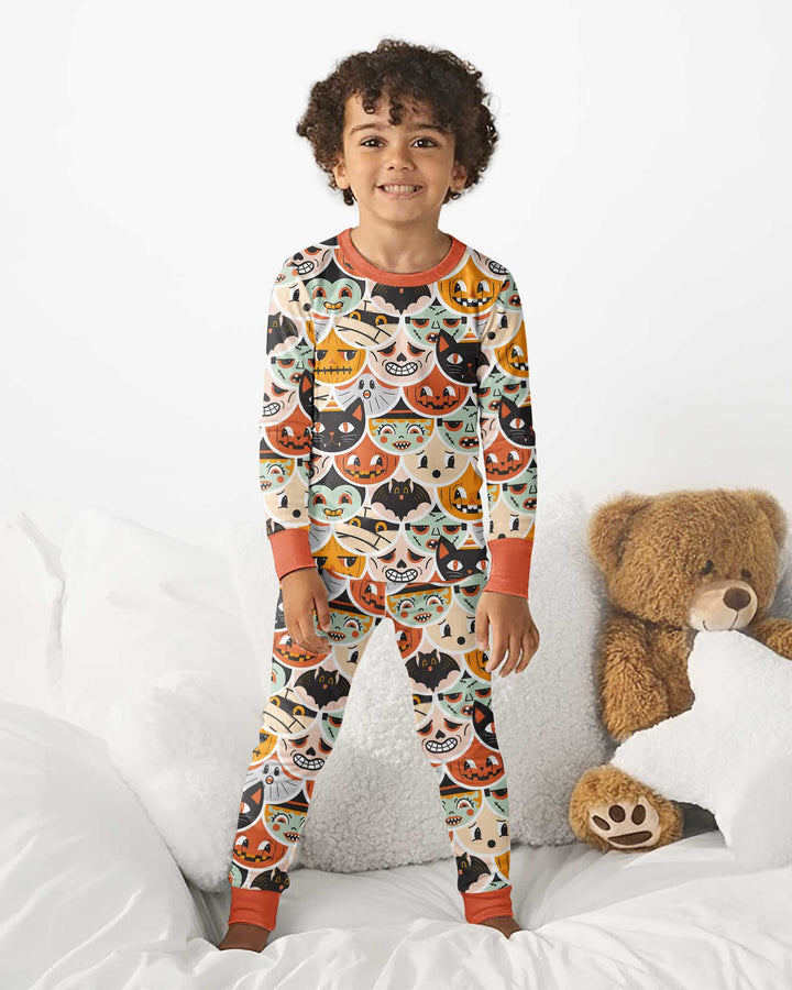 Monster Mash-Up Bamboo Two Piece Long Sleeve Pajama Set