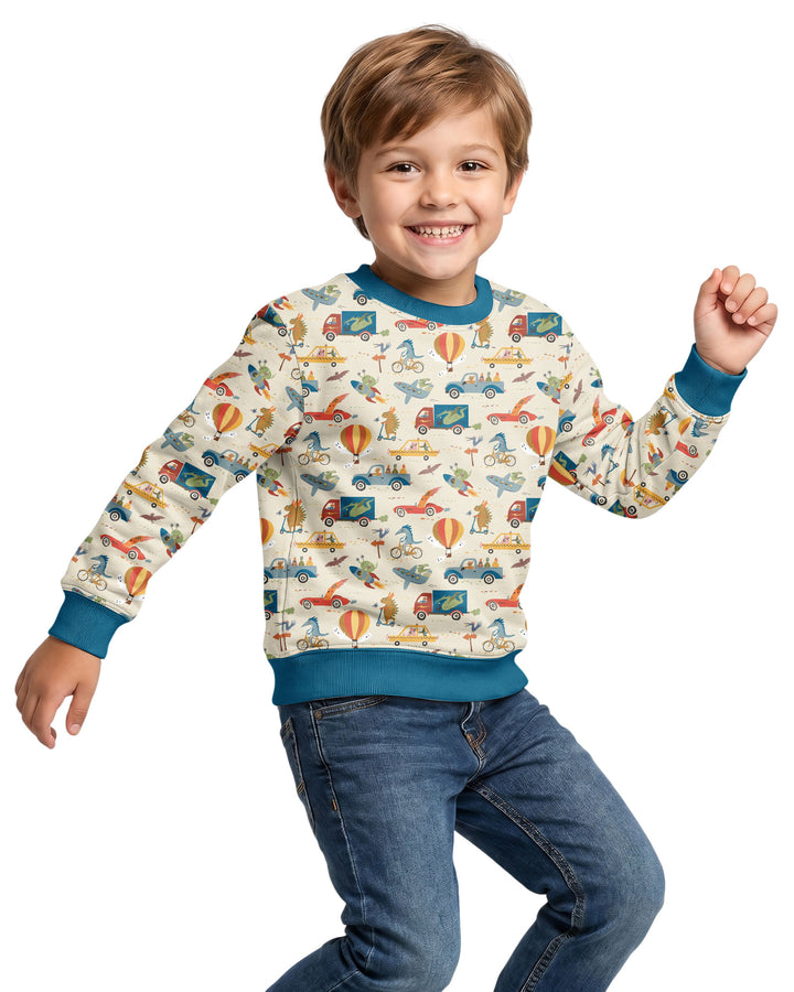 Monsters on the Move Bamboo Crewneck Sweatshirt
