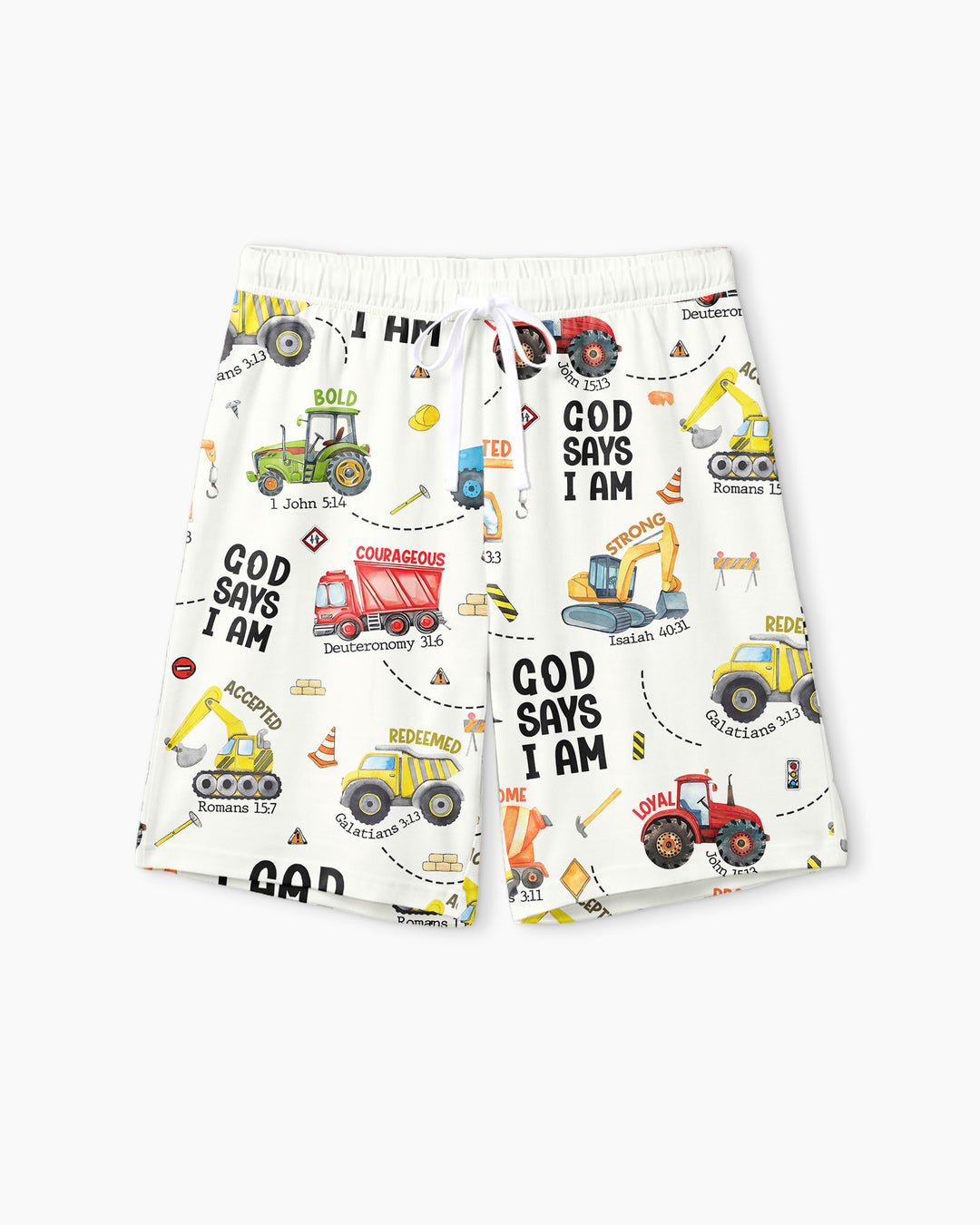God Says I Am Men Short Sleeve Short Pajama Set
