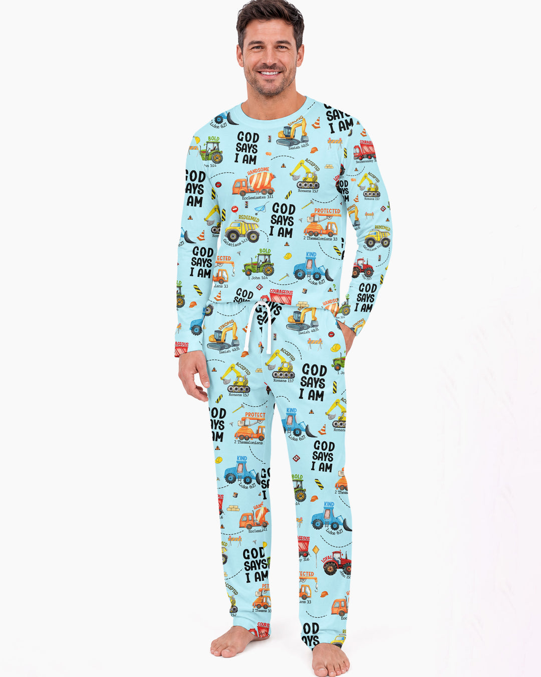 God Says I am Bamboo Men's Pyjamas Set