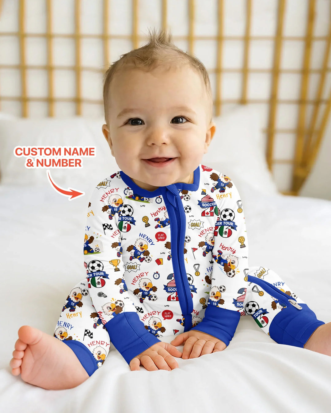 USA We Are Champions Soccer Tour 2026 Bamboo Convertible Zippy