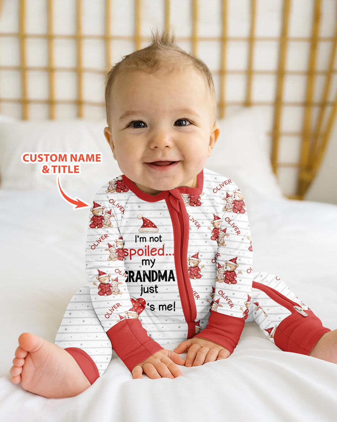 Custom Name I'm Not Spoiled Bamboo Convertible Zippy