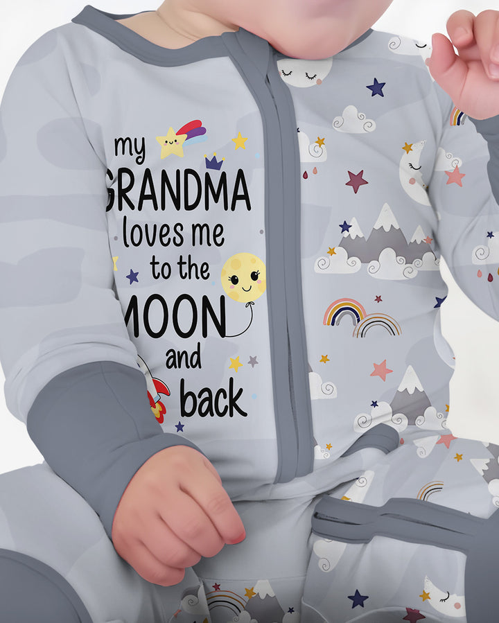 My Grandma Loves Me To The Moon And Back Bamboo Convertible Zippy