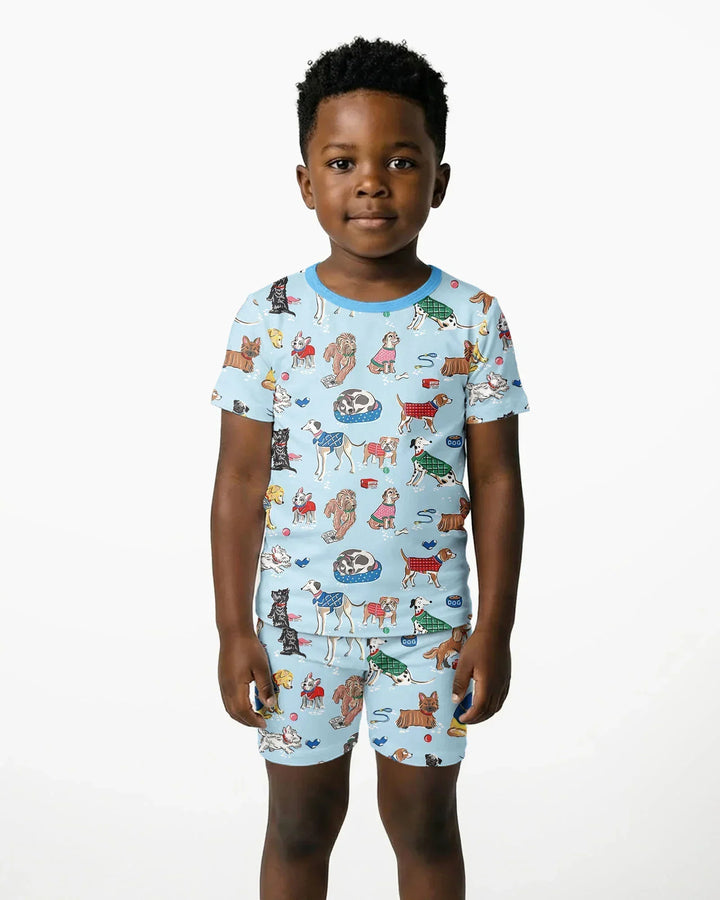 Best Bud Bark Family Matching Bamboo Two Piece Short Sleeve Shorts Pajama Set