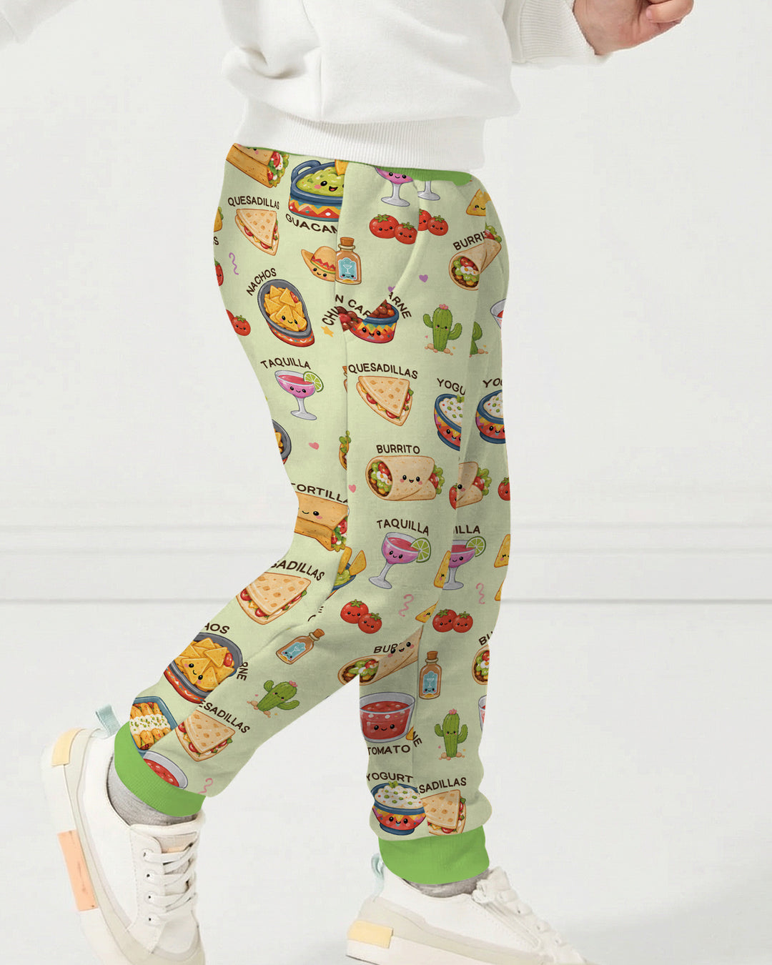 Kawaii Mexican Food Bamboo Jogger