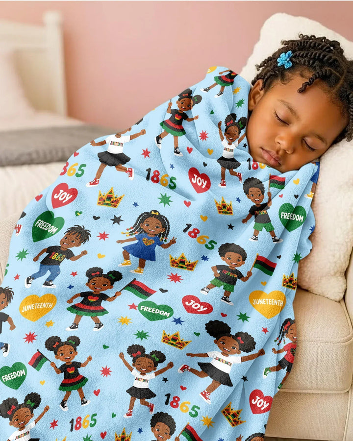 Celebrate Juneteenth Freedom Bamboo Blanket