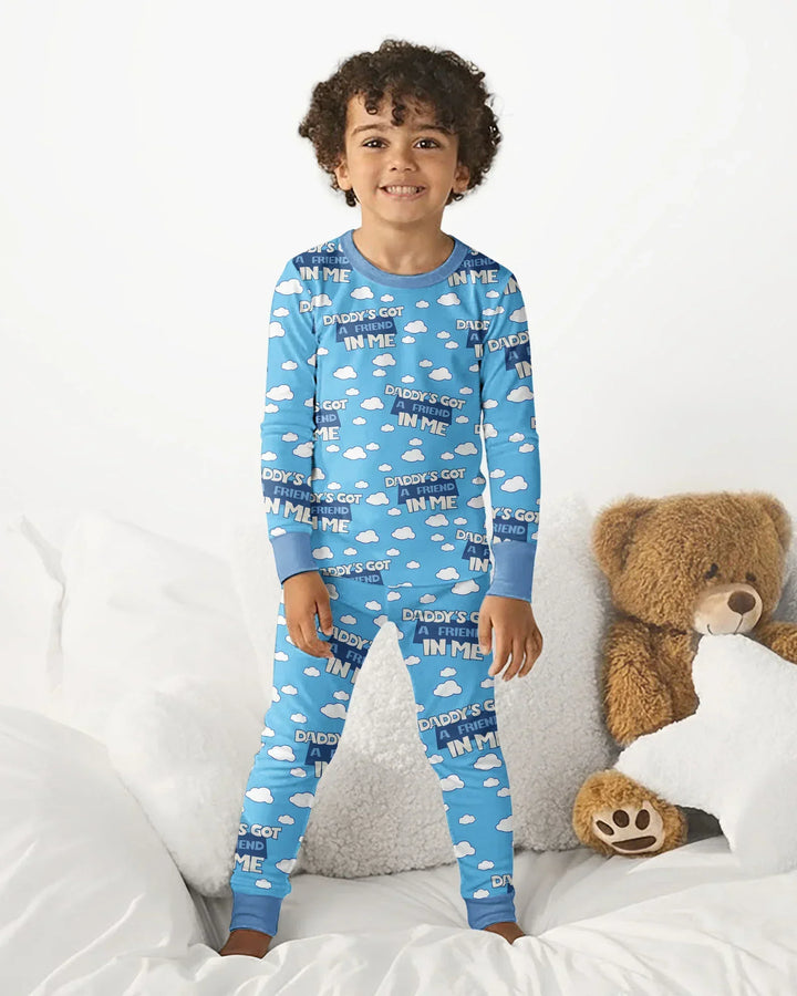 Daddy's Got A Friend In Me Bamboo Two Piece Long Sleeve Pajama Set
