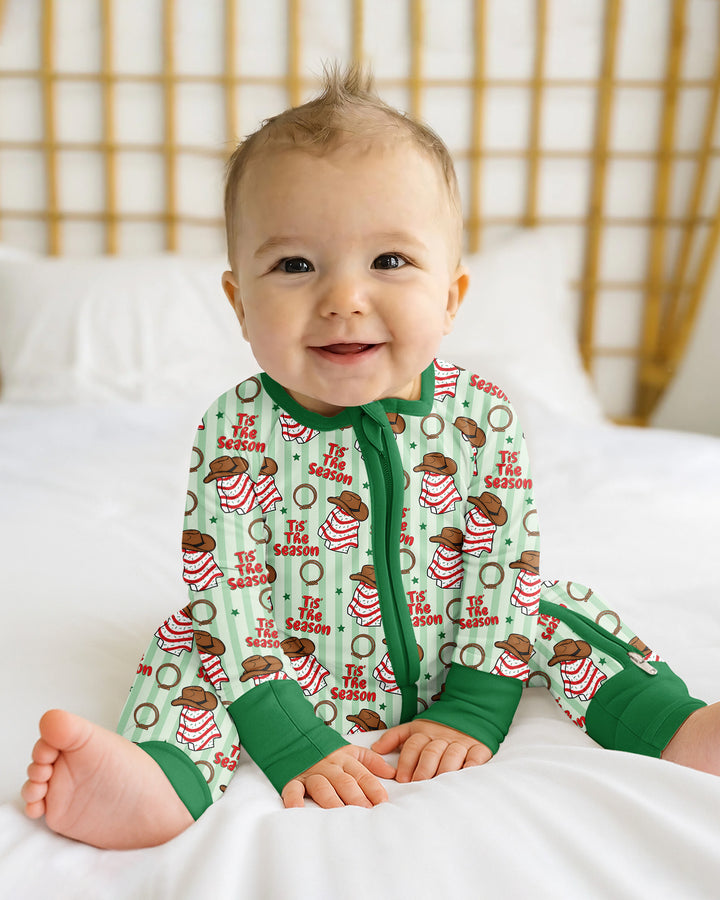 Western Christmas Tis the Season Bamboo Convertible Zippy