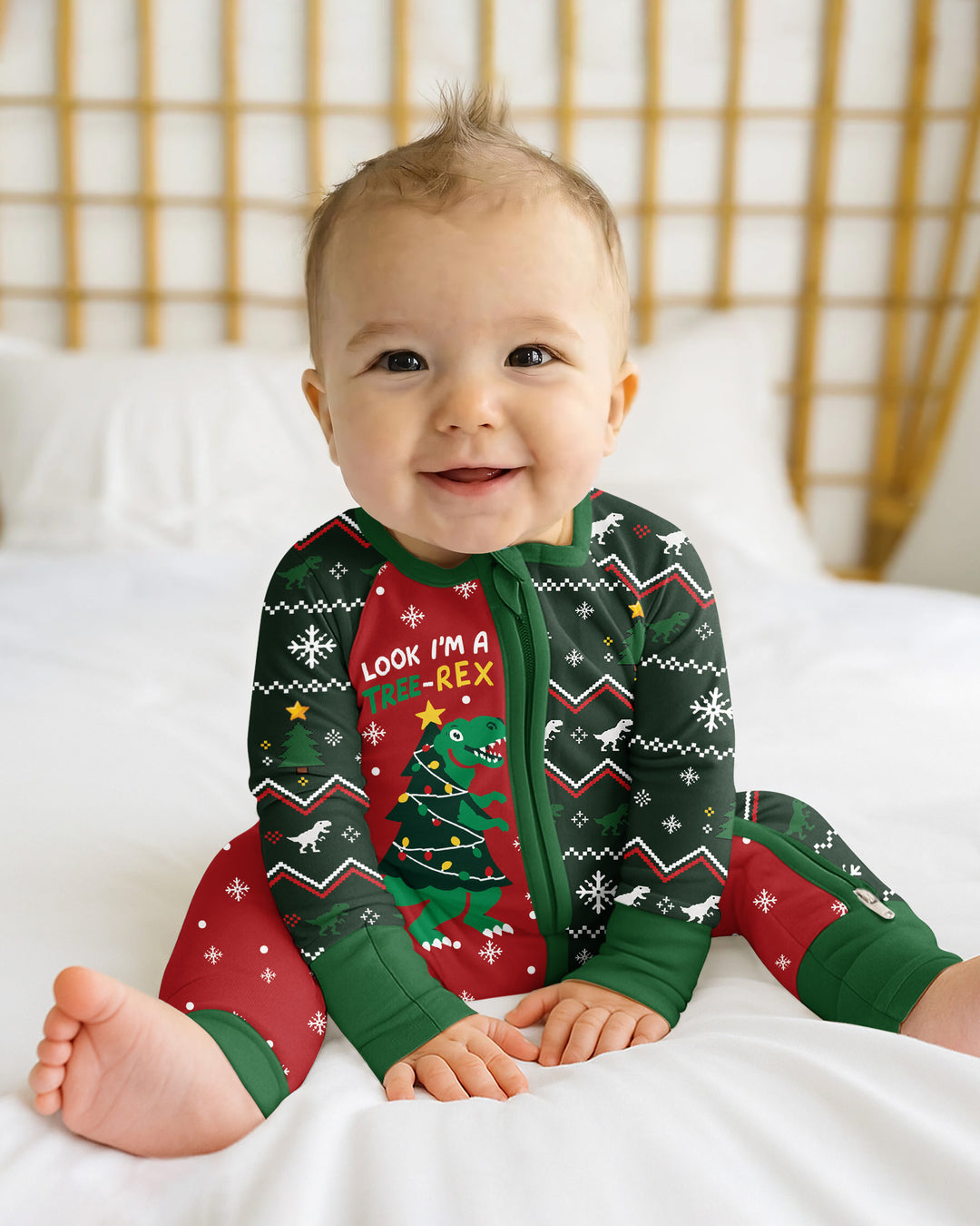 Look I'm Tree-Rex Ugly Christmas Bamboo Convertible Zippy