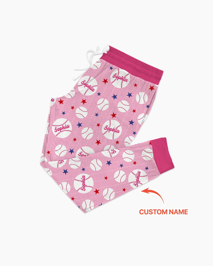 Custom Name Rookie of The Year Matching Bamboo Women Pajama Set