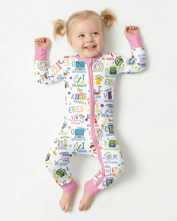 You Are Spanish Alphabet Version Bamboo Convertible Zippy