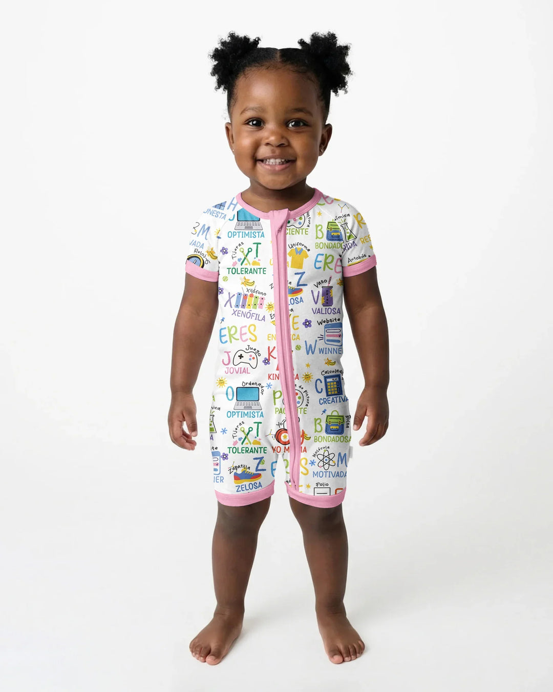 You Are Spanish Alphabet Version Bamboo Shorty Zippy