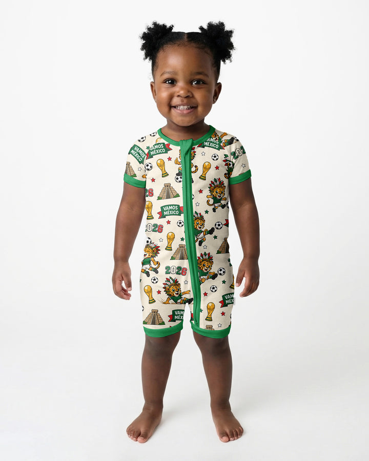 Jaguar 2026 Vamos Mexico Family Matching Bamboo Shorty Zippy