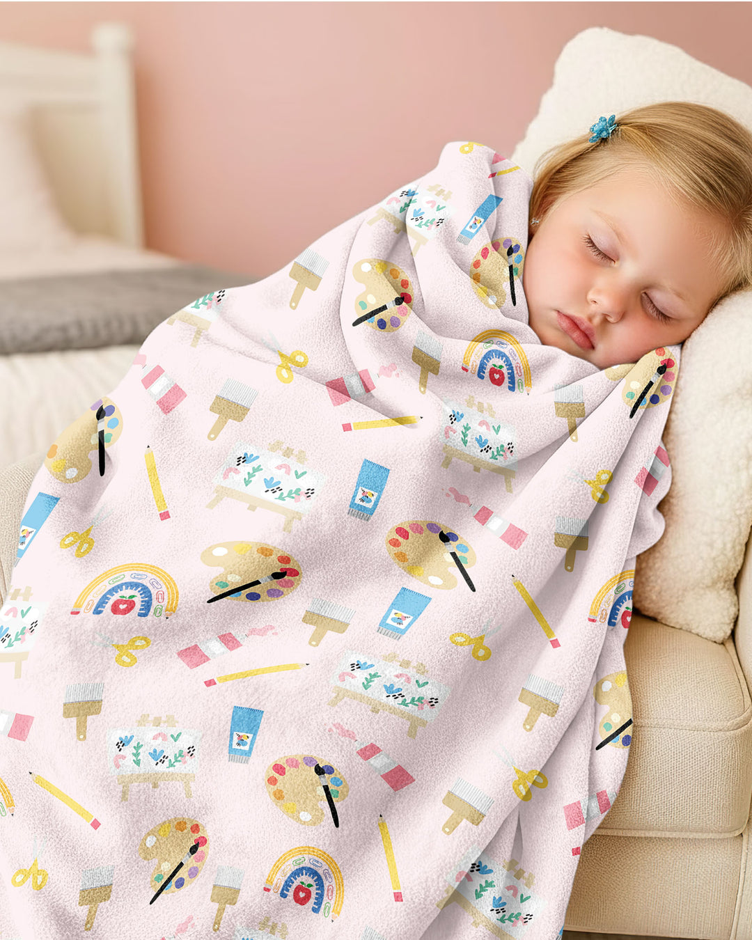 Custom Name When I Wake Up I Will Be Starting School Bamboo Blanket