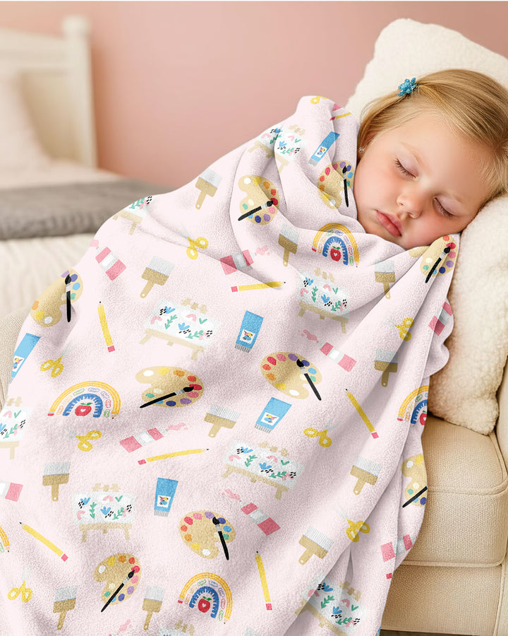 Custom Name When I Wake Up I Will Be Starting School Bamboo Blanket