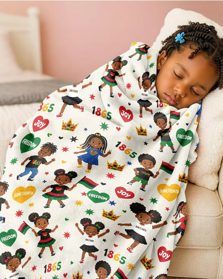 Celebrate Juneteenth Freedom Bamboo Blanket