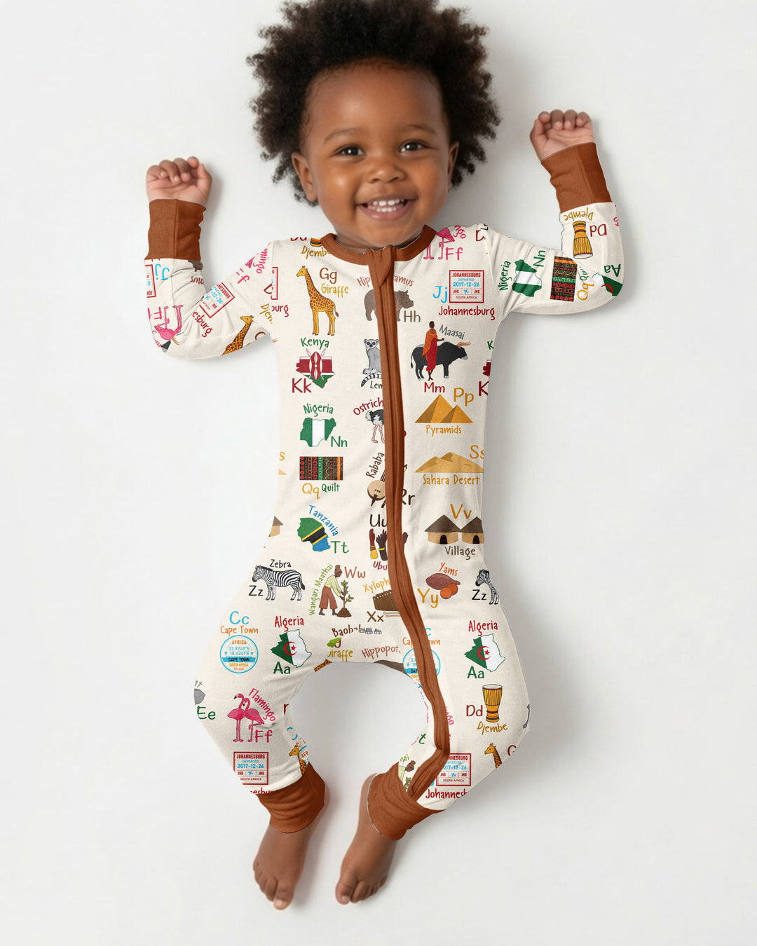Explore Africa Geography Alphabet Bamboo Convertible Zippy