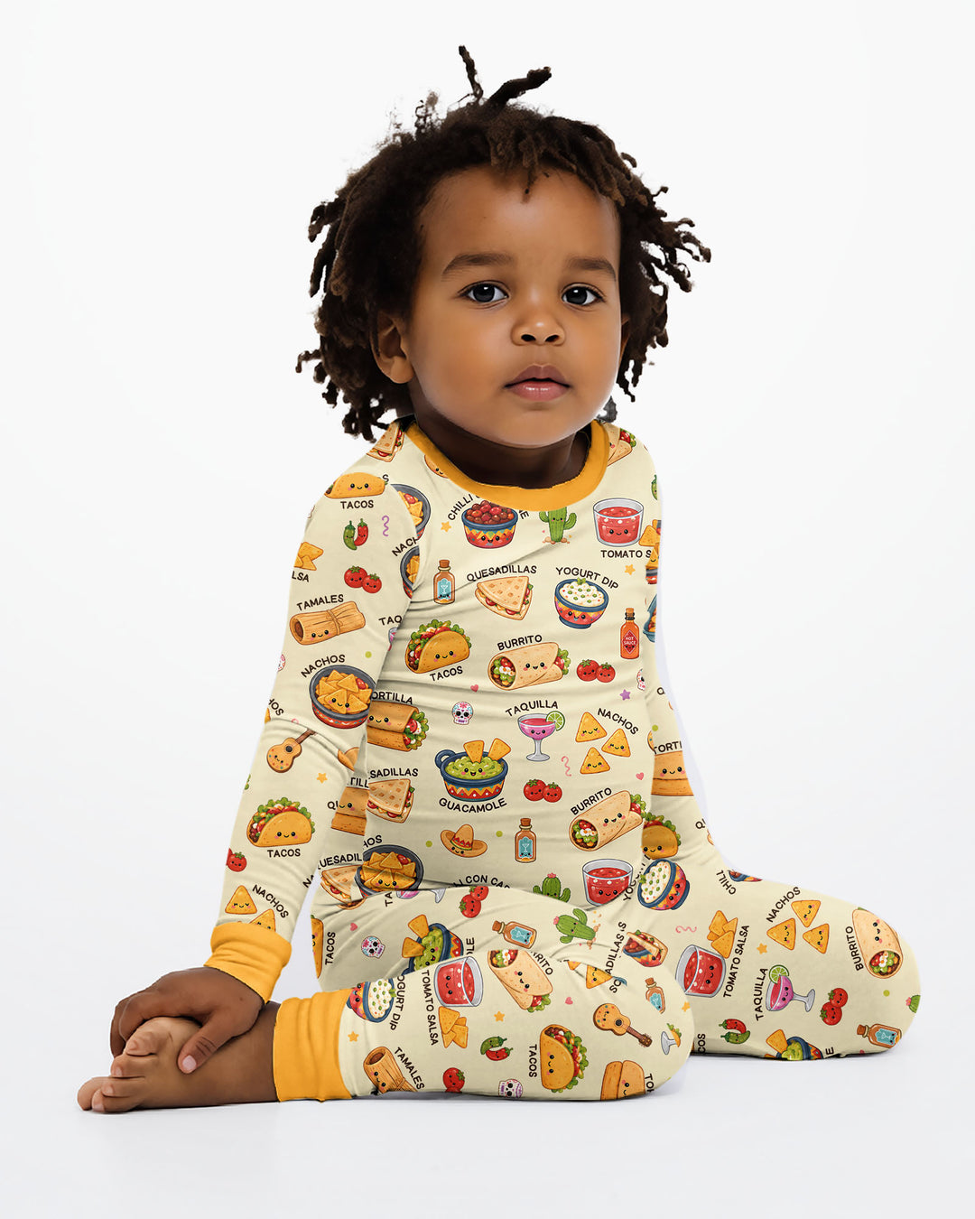 Template Bamboo Two Piece Long Sleeve Pyjamas Set