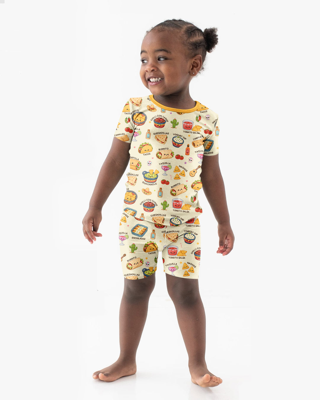 Template Bamboo Two Piece Short Sleeve Shorts Pyjamas Set