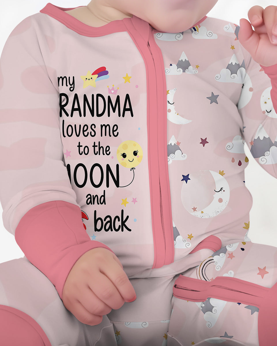 My Grandma Loves Me To The Moon And Back Bamboo Convertible Zippy