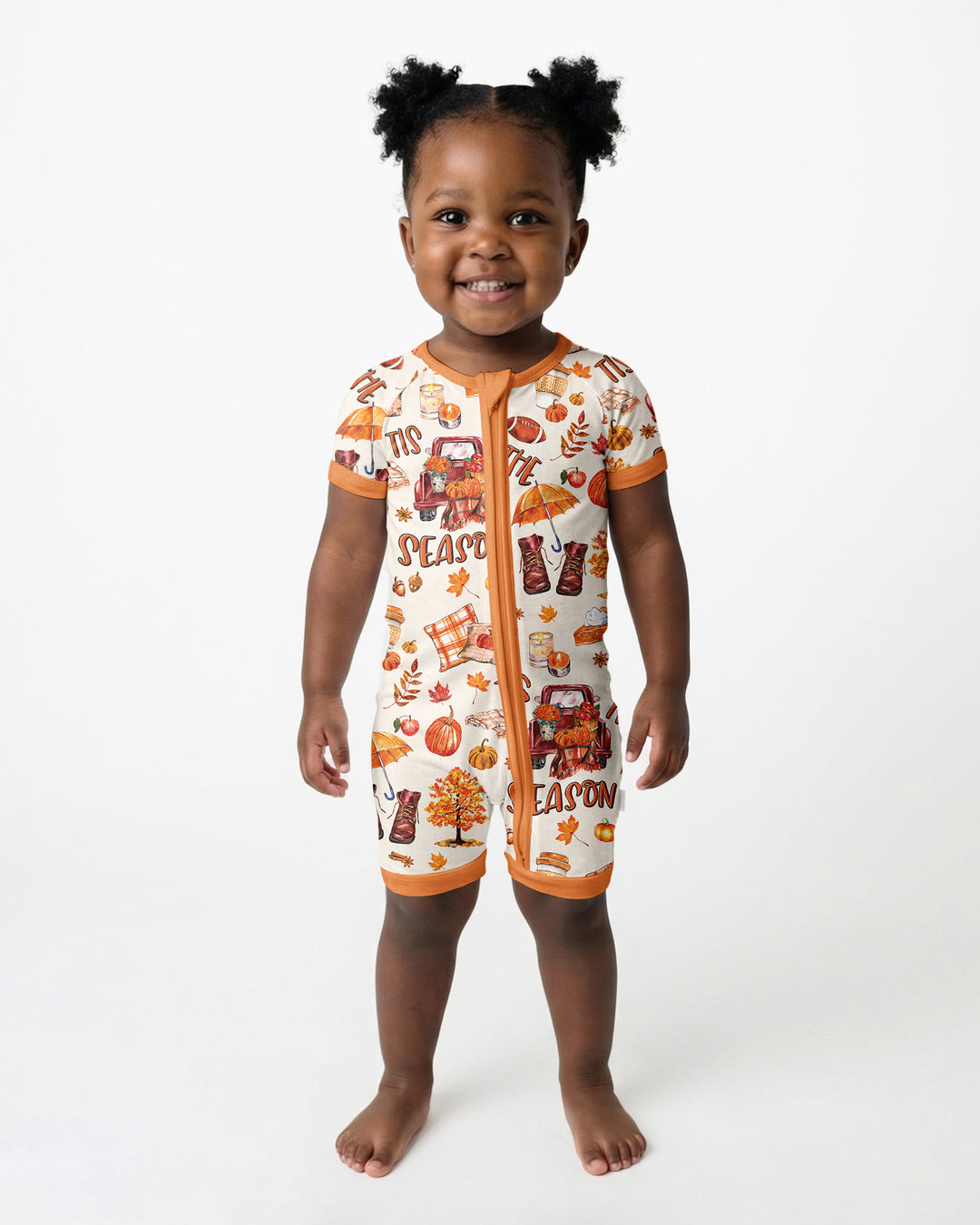Fall Tis the Season Bamboo Shorty Zippy