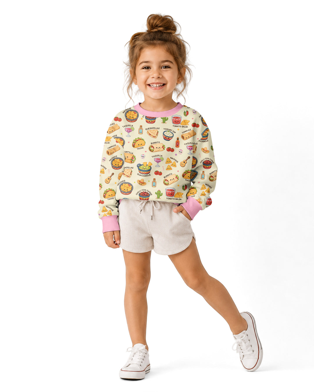 Kawaii Mexican Food Bamboo Crewneck Sweatshirt