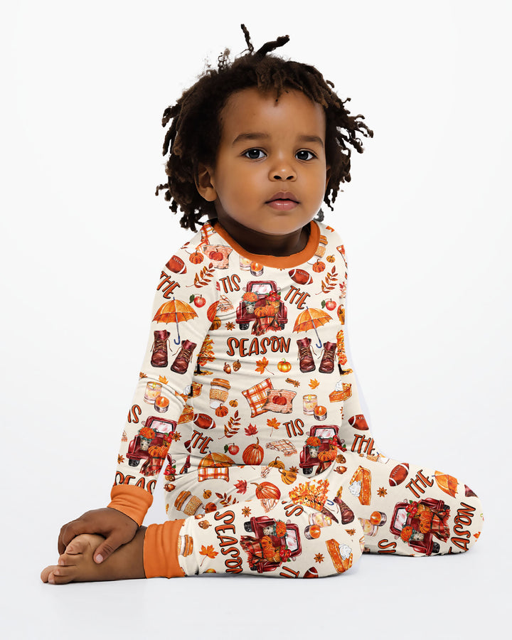 Template Bamboo Two Piece Long Sleeve Pyjamas Set