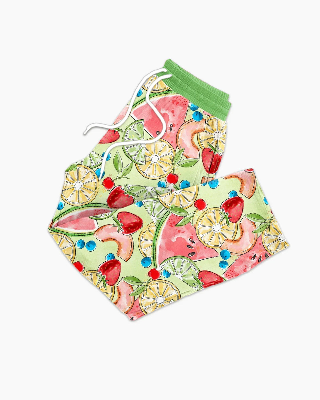 Sweet Summer Fruits Family Matching Bamboo Men's Pajama Set